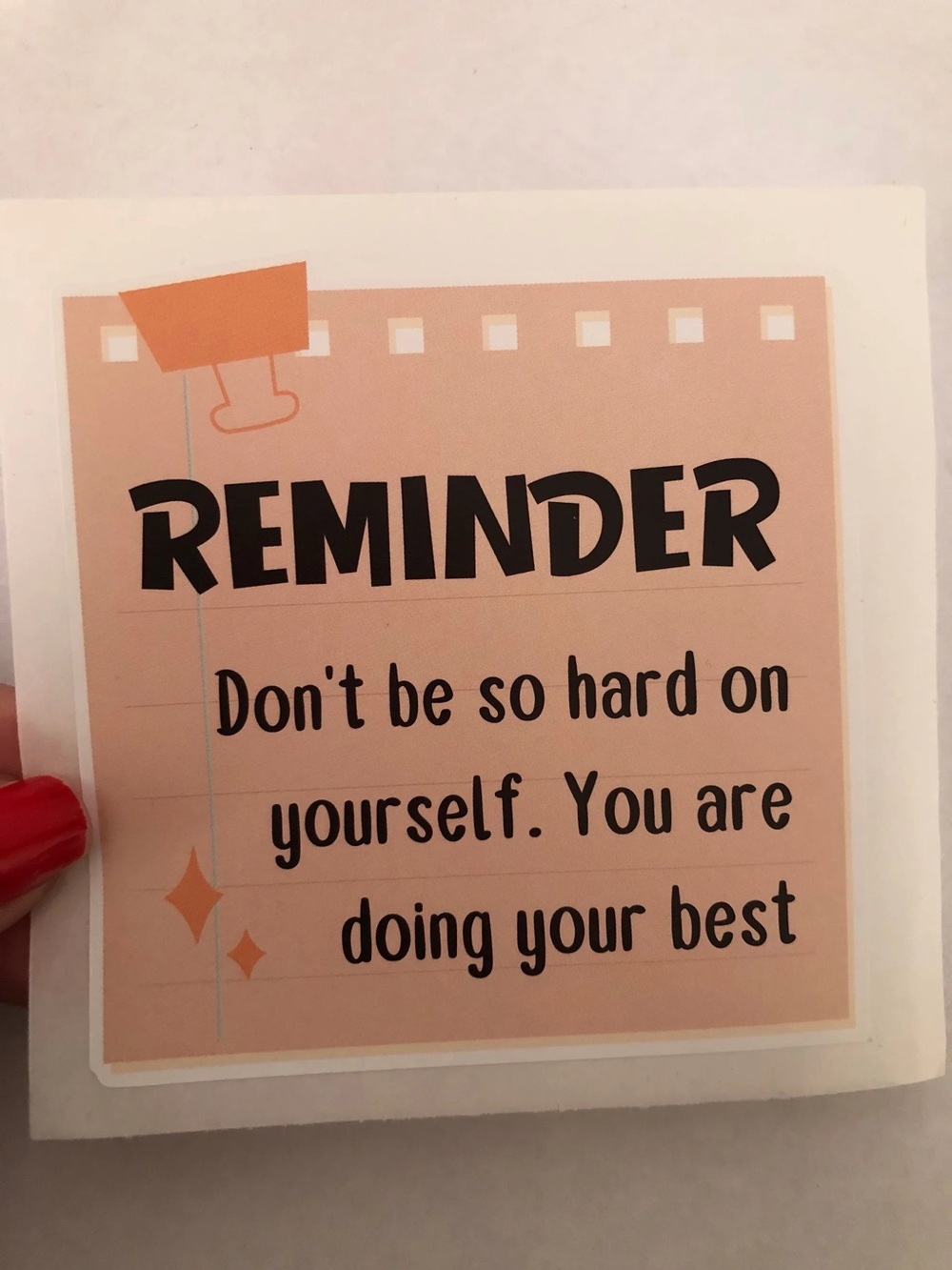 Don't be so hard on yourself. You are doing your best sticker
SKU1198